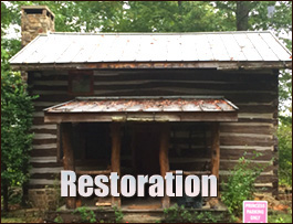 Historic Log Cabin Restoration  Clayton, North Carolina
